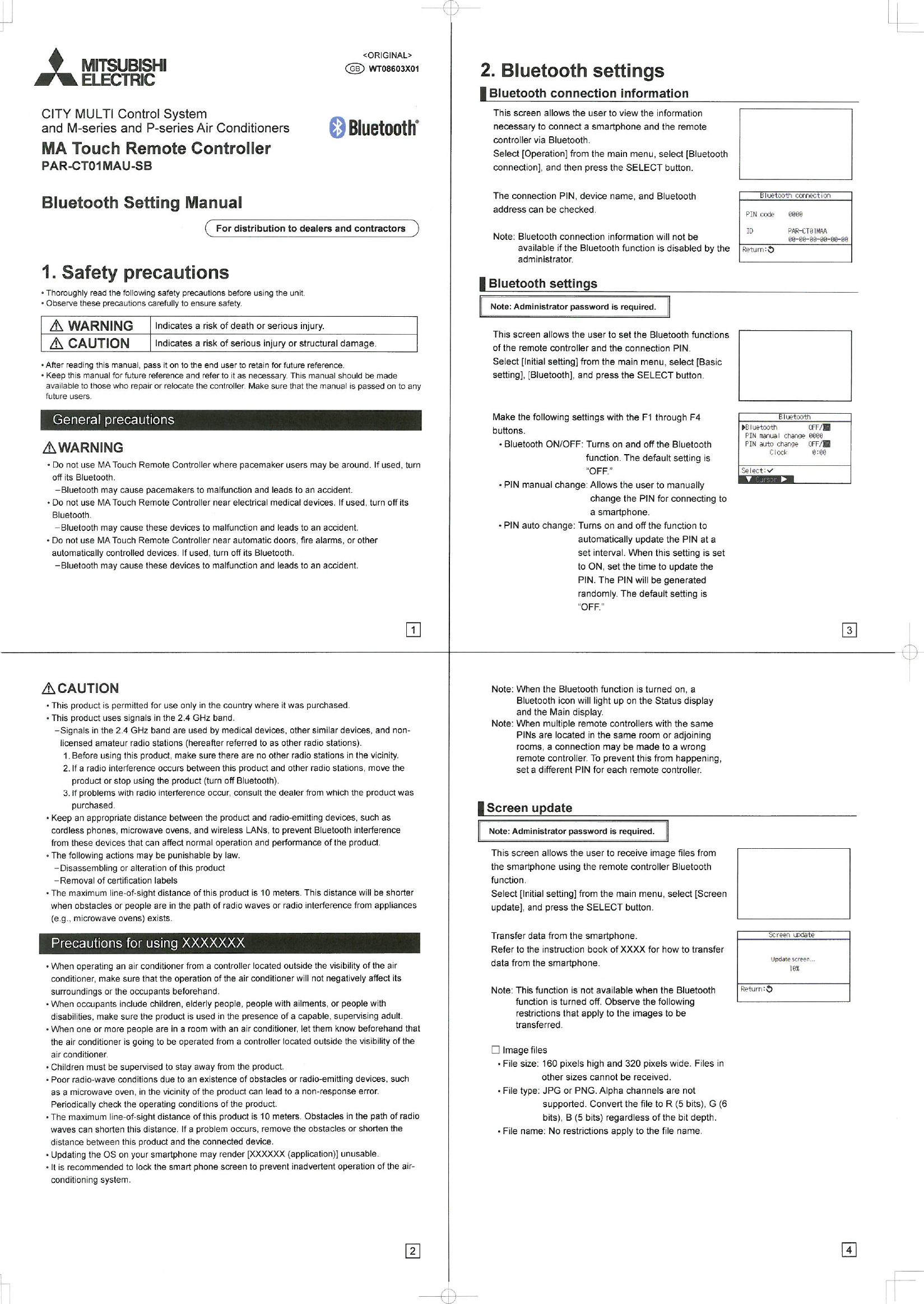 Mitsubishi air conditioner remote rkw502a200 manual